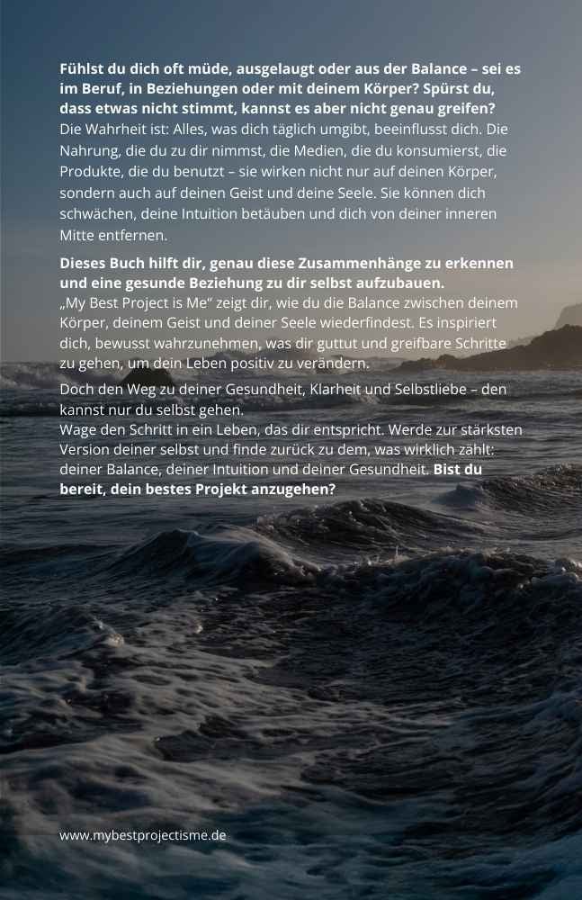 My best project is ME Rückseite