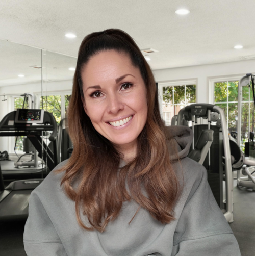 Sylvia im Fitnessstudio